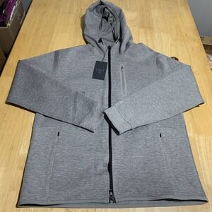 VRST Men's Earl‎ Grey Pockets Pinnacle Fleece Full Zipper Hoodie Size S NWT